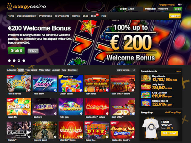 EnergyCasino screenshot 1